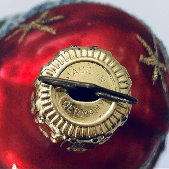 Vintage Germany Santa Bell Glass Ornament - Picture 5 of 8